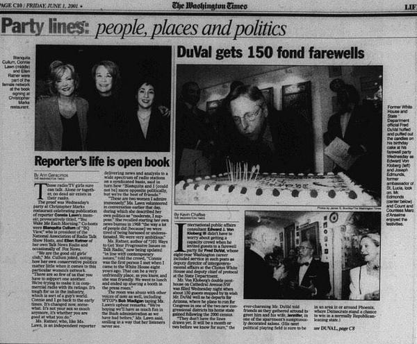 BillFathauer's tweet photo. .@FredDuVal might not recall goodbye party Saddam's lobbyist threw 4 him. Luckily @WashTimes does. #FredFail #azgov http://t.co/fDtjikqIgs