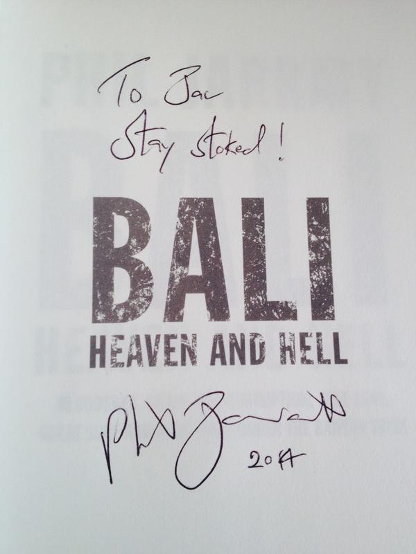 Just finished <a href="/PhilJarratt/">Phil Jarratt</a> #Bali: Heaven &amp; Hell. Great insight into the colour, #culture &amp; history- well worth a read
