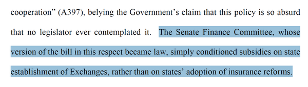 _KJKelly's tweet image. The #Halbig plaintiffs slipped a claim into their brief that @ThePlumLineGS debunked long ago: washingtonpost.com/blogs/plum-lin…