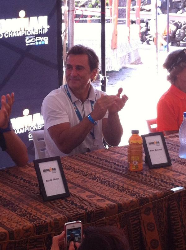 gerlod's tweet photo. Respect voor Alex Zanardi. Ex-F1, cartkampioen, gouden paralympiër, nu eerste ironman #IMKona @F1 http://t.co/PHfSTow0Qj