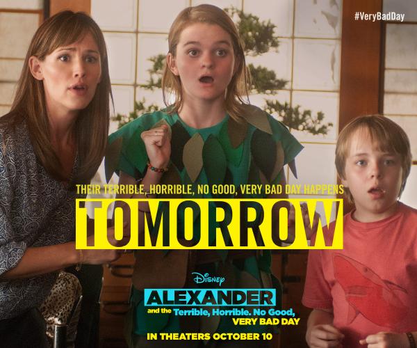 Tomorrow! See their Terrible, Horrible, No Good, #VeryBadDay in theaters! Tix: di.sn/sou @kerrisdorsey