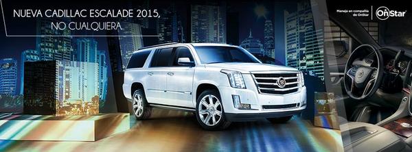 Cadillacmexico's tweet photo. Nunca más te perderás con @OnStar México, sólo aprieta el botón azul en la nueva #Escalade2015 http://t.co/H6siwaPaHv http://t.co/rh24R2EsXD