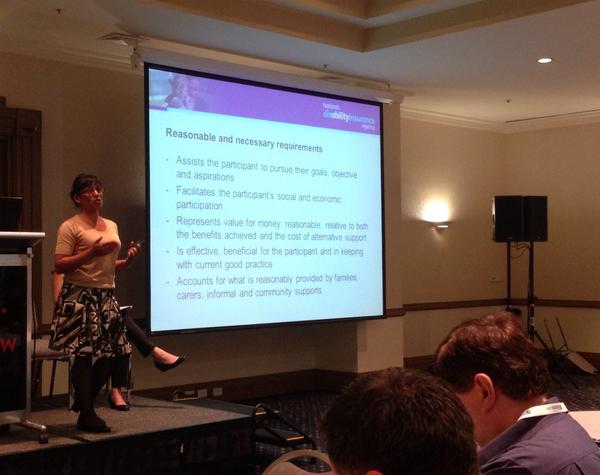 LeighClarke_VHA's tweet photo. Reasonable & necessary unpacked for Australian P&Os by Lee Davids #aopa14 @NDIS @NDISNow http://t.co/cxl7Vsf5To