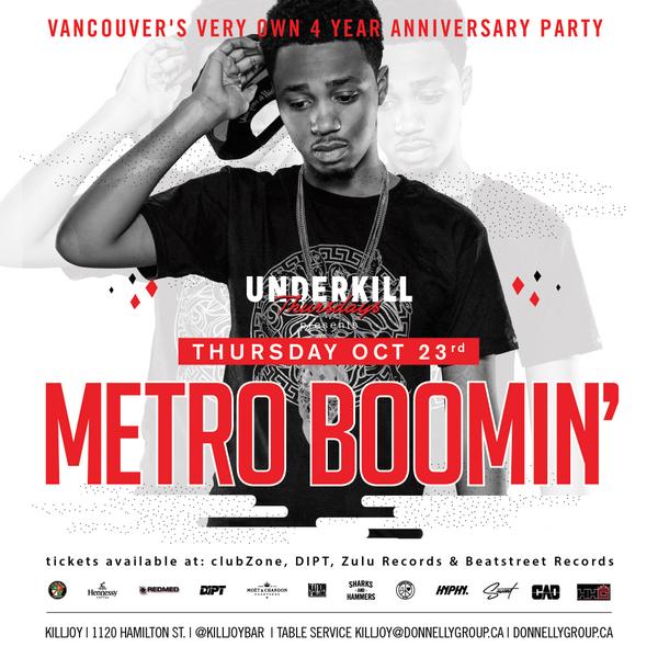 VVO4Life's tweet photo. #UNDERKILL presents @MetroBoomin 
@KilljoyBar Thursday October 23, 2014
Advance Tickets: http://t.co/9aaJ7eXM12 
🔥🔥🔥 http://t.co/ulLXvAYWYo