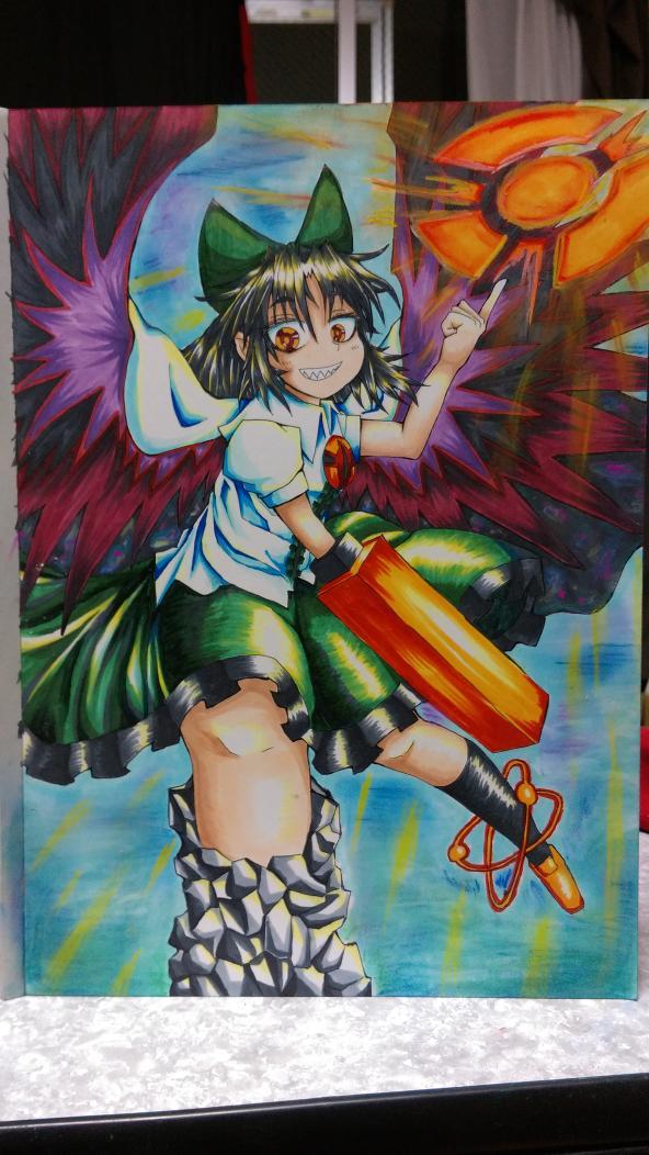 Madoukusya's tweet photo. 今朝四時くらいまで描いてたお空 http://t.co/BeSihuMD4J