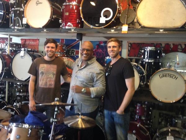 thegallerymusic's tweet photo. Great to meet & listen to a Q&A w/ HeartBreaker Steve Ferrone today at Professional Drum Shop. @tompetty #TPATH2014 http://t.co/SaU4yFOXwl