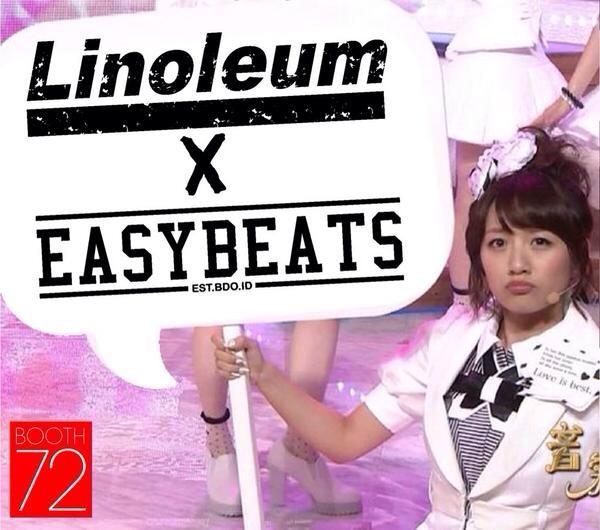 Mari Merapat ke booth nya <a href="/linoleumshop21/">LINO.</a> X easybeats di #kickfest2014 banyak produk2 kece dan merch. Band terbaik