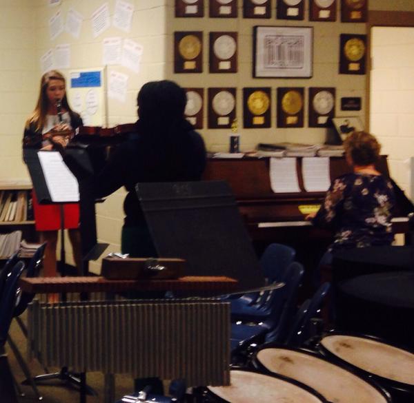 MsStantonD's tweet photo. We missed our 8th graders, but the music faculty at RCS enjoyed a bit of play time today! #punny #playplayplay http://t.co/3W4sjAwRcI