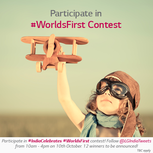 Time to celebrate with an amazing contest and #win prizes! #IndiaCelebrates #WorldsFirst coming up at 10am!