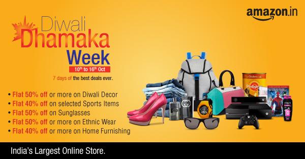 New deals every hour between 7am to 6pm, over the next 7 days @ amazon.in/deals-tw #AmazonDiwaliDhamaka
