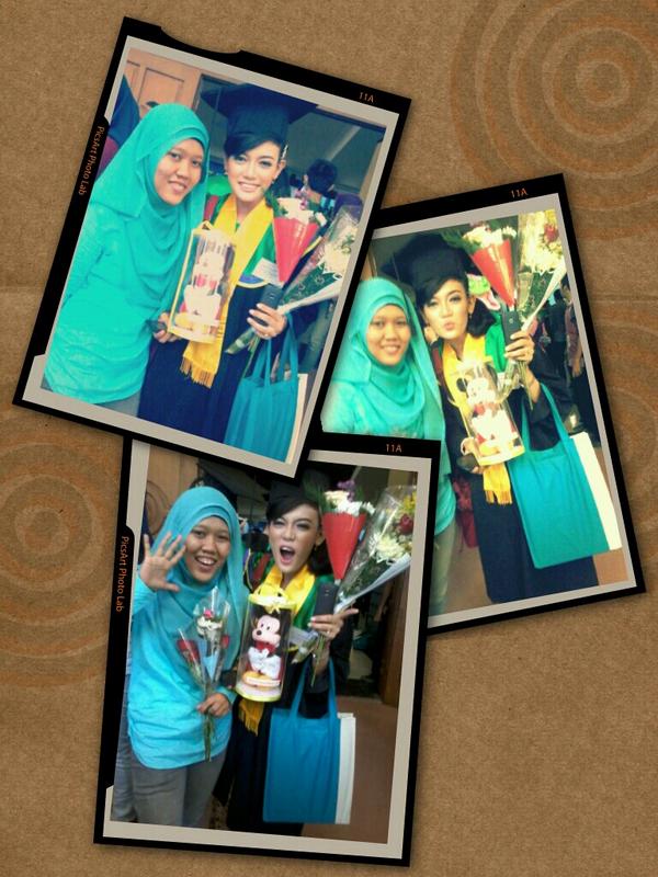 aida_wahdha's tweet photo. Happy graduation @raattnaa, semoga berkah http://t.co/zLkAQ3SE3f