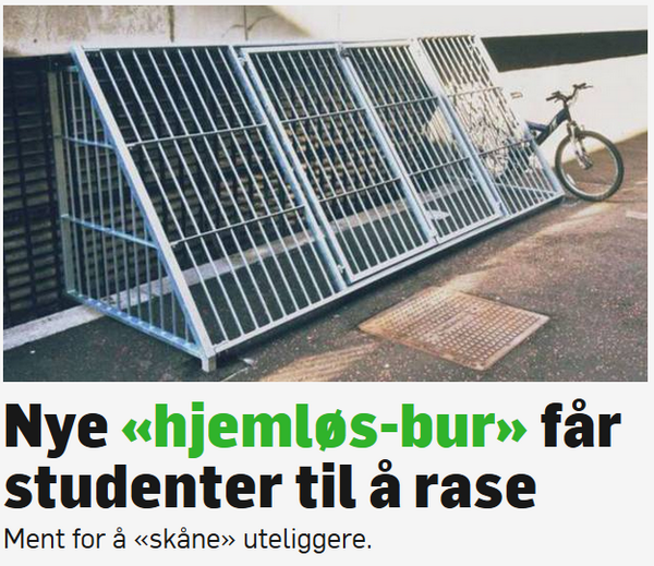 scheide84's tweet image. Wtf ? Hjemløs-bur. #Galemattias