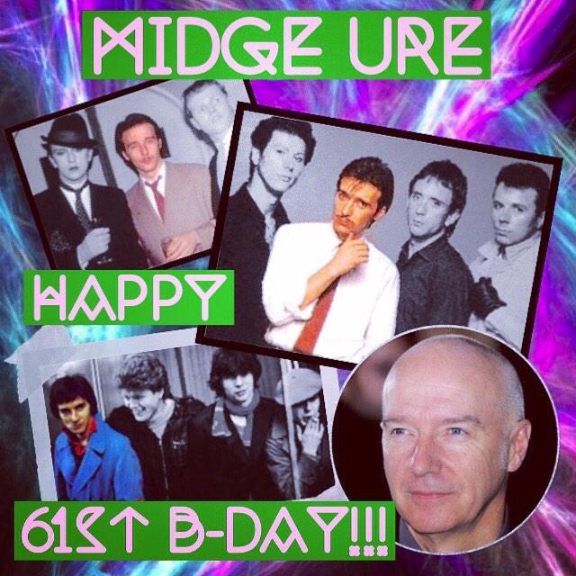 Midge Ure 

( V & G of Rich Kids, Ultravox, Visage )

Happy 61st Birthday!!!

10 Oct 1953  