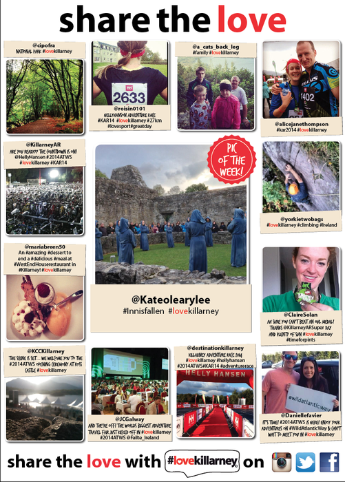 DKillarney's tweet photo. @KillarneyAR Hey Guys! Check out your pic featured in this week's @kilarneyoutlook #lovekillarney #KAR14 ❤ ❤ ❤ http://t.co/nigXKp4nBC