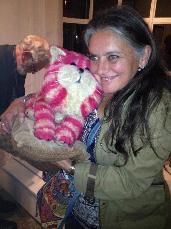 HelenSageBBC's tweet photo. 41 years on Emily still loves the BBC's favourite ever cat - Bagpuss. http://t.co/ceJgOAanqc