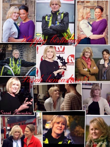   Happy birthday!!  Sarah Lancashire!! 