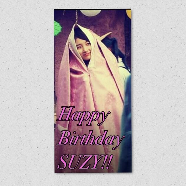 Happy birthday beautiful Bae Suzy!! Mahal ka namin (We you) from Philippines!    