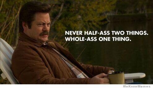 NotCorruptMedia's tweet photo. Wise words from Ron Swanson: http://t.co/UF1SbIYiBP