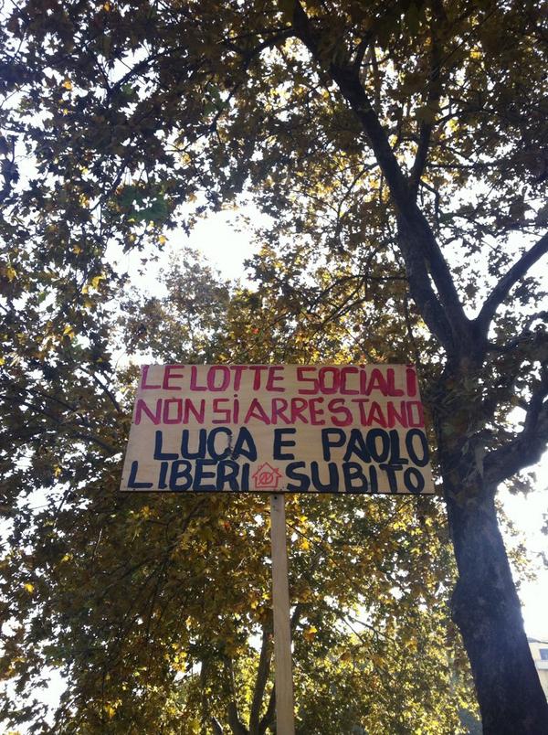 C_Armati's tweet photo. Le lotte sociali non si arrestano #10O #paoloelucaliberi http://t.co/STQiSUgykQ