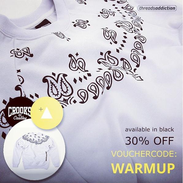 threadsaddict's tweet image. Winter is coming! warm up with our generous voucher on this slick #crooksncastles #sweater threadsaddiction.com