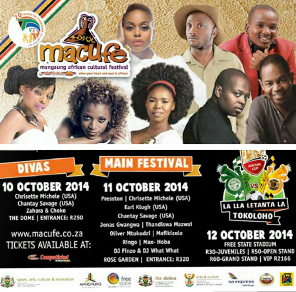 To WIN double tickets to the #Macufe Main music festival, follow us and retweet this post, cc @Macufe2014_info. ^eN2
