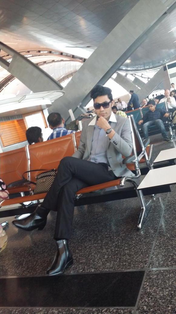 At the airport