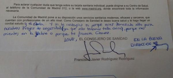 Jess_jeims's tweet photo. He recibido una carta del Consejero de Sanidad. http://t.co/9GSVDoUTEO