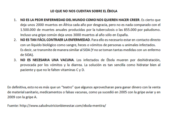 _Paisajes_'s tweet photo. LO QUE NO NOS CUENTAN SOBRE EL ÉBOLA.. http://t.co/1Ci8v6GbLm