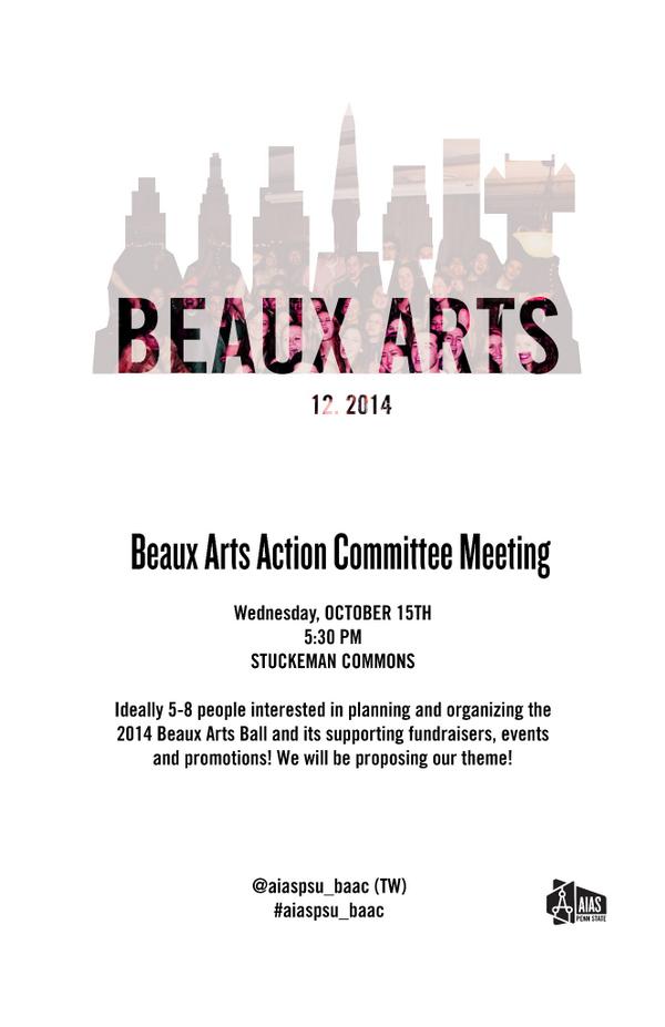aiaspsu_baac's tweet image. The BAAC will convene this Wed. October 15th, at 5:30 PM at the Commons for our orientation meeting! #aiaspsu_baac