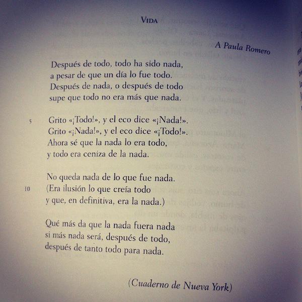 anamcerrillo's tweet photo. Después de nada, o después de todo
supe que todo no era más que nada... http://t.co/c2mWLUT6w2