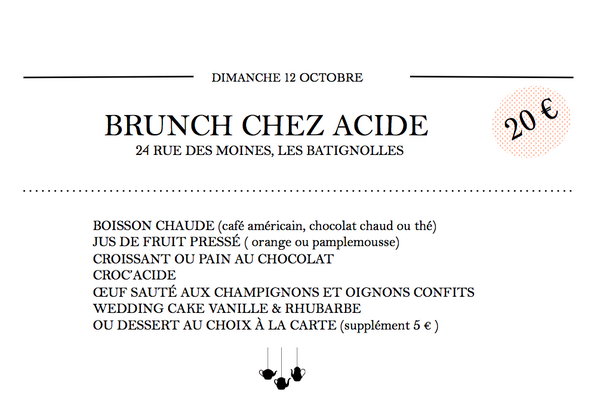 Menu du brunch de ce dimanche 12 octobre! #patisserie #paris #brunch #acidemacaron #jonathanblot