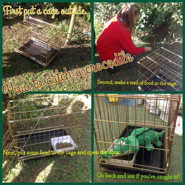 BriggPrimary's tweet image. Year 2 have been crocodile hunting this afternoon!! #enormouscrocodile #roalddahl #instructions