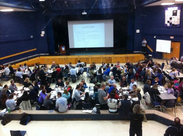 HumberviewArts's tweet photo. PD day today... Humberview welcomes our  great family of schools. Go Caledon! #Hviewfos http://t.co/OVlVLKfSet