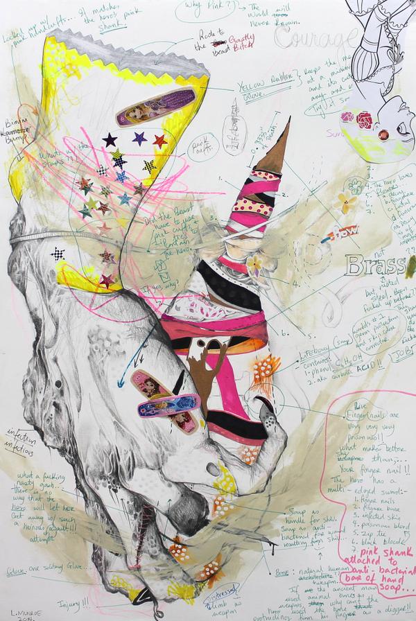 LavarMunroe's tweet photo. Recent work!! #drawing #art #painting #dc 

"The Footprints Go This Way and Then They Return" http://t.co/mHElJQ53wZ