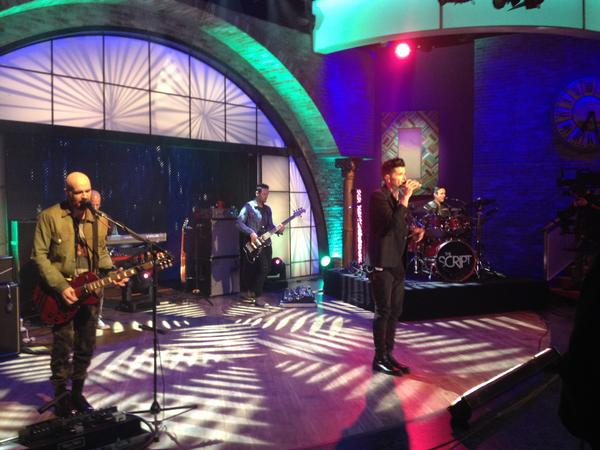 thescript's tweet image. Pic from @rachaelray show. #superheroes #NoSoundWithoutSilence