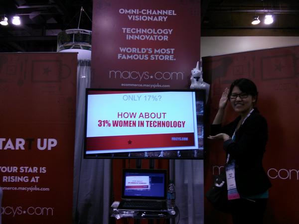 carriemahplay's tweet photo. @macyscom #ghc14 #unicornspotting http://t.co/lqvVeUTBku