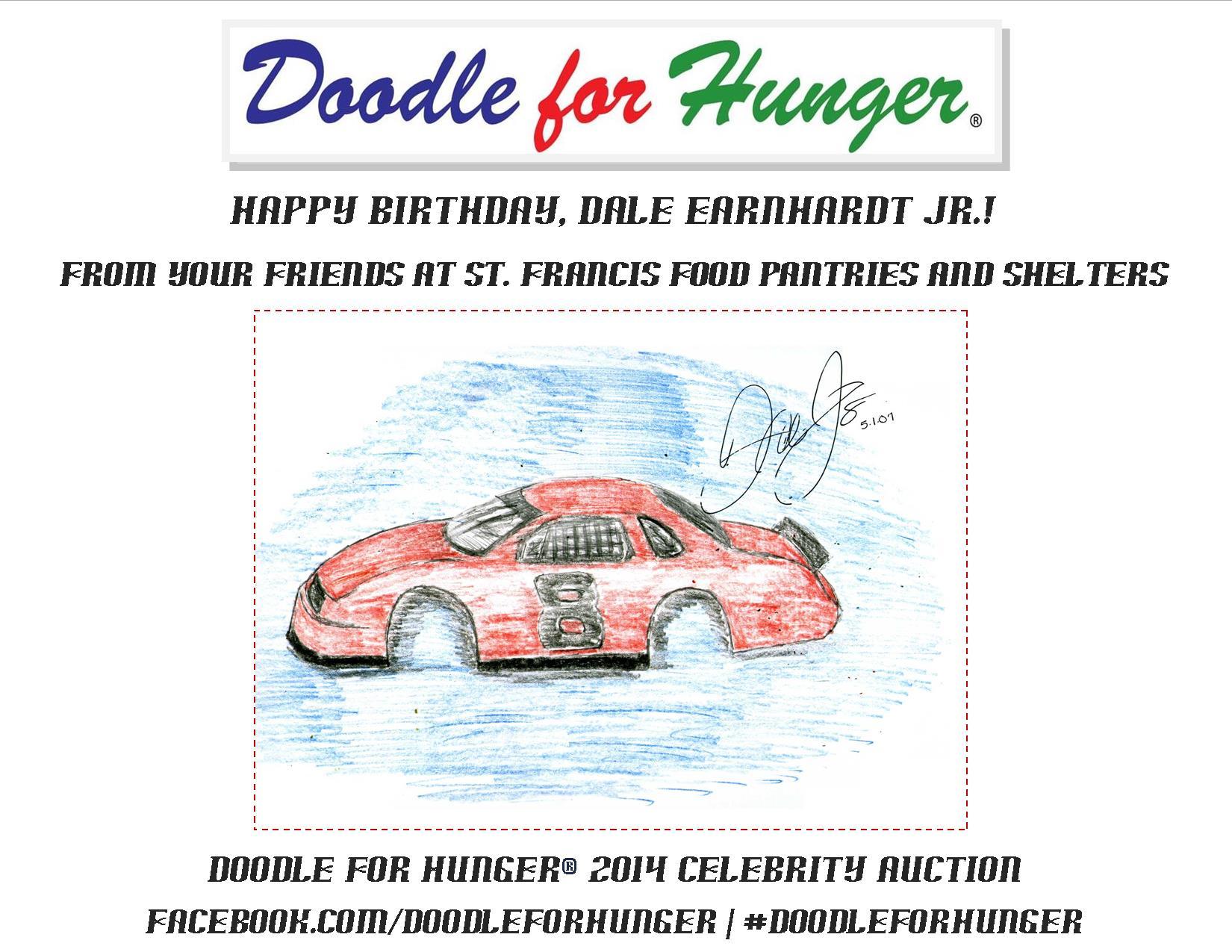 Happy Birthday, Dale Earnhardt Jr.! 

Past supporter drew this for our 2007 auction. 
