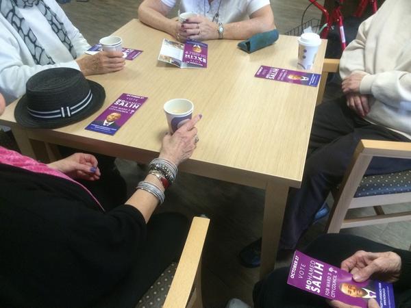 MohamedMOSalih's tweet photo. Great morning coffee talk w/ #seniors thanks for the support & for hosting! #ldnvotes #ldnont #mo4w3 http://t.co/jNfLVZR14P