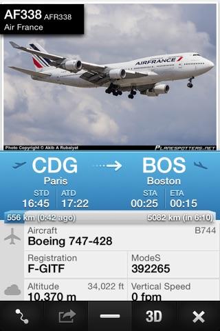 AF338 from Paris to Boston 
fr24.com/AFR338