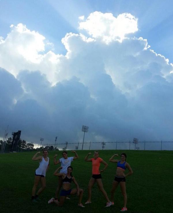 Our Lord's clouds need no filter #FlexFriday #fitfam #SHSUTrackAndField