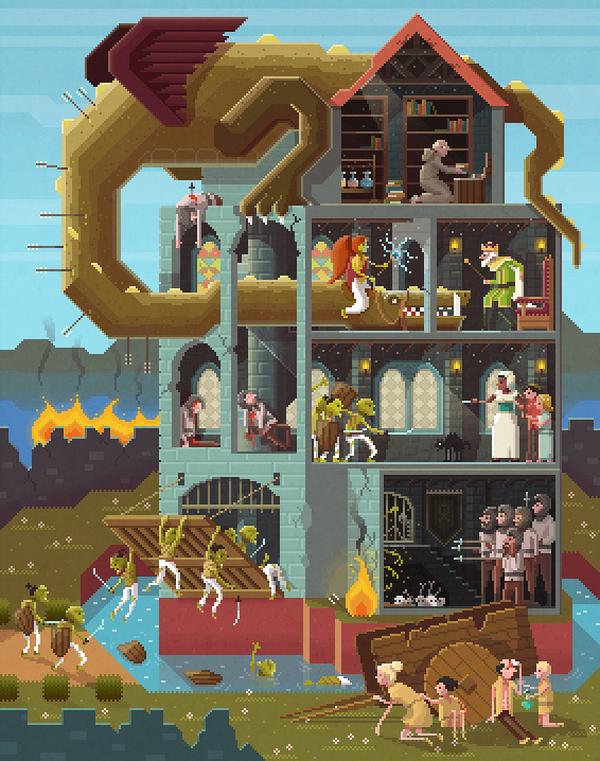 OctaviNavarro's tweet photo. Here's a little insight into my #pixel #art work process, published on  @tloungenews! http://t.co/nRLfFIh8l7 http://t.co/WDPTfHG0LR