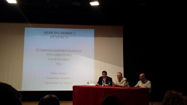 Interesate charla de Pedro Marset en los actos del II centenario de los Expulsos Ojos