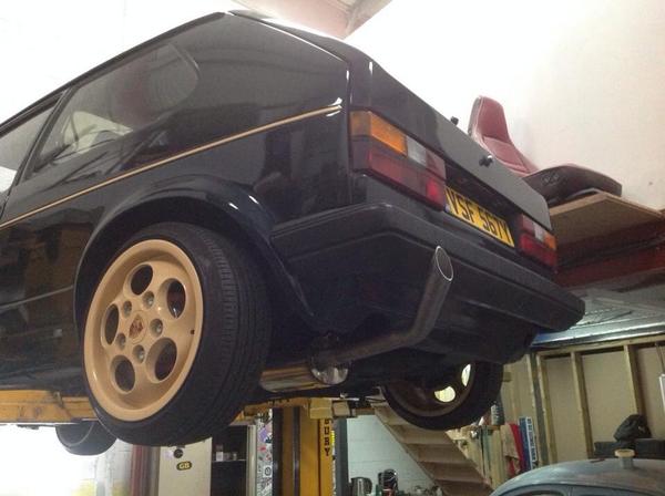 HavAirUK's tweet photo. @BBK_itsAJ Aaron's new exhaust on his Golf http://t.co/7rj3WF1Nb9