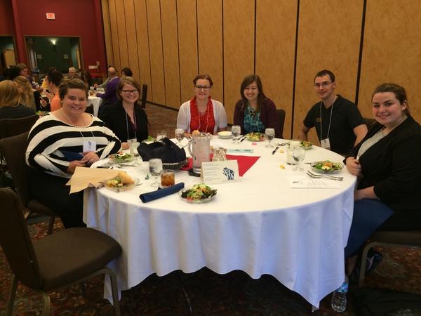 myWCPA's tweet photo. @uwriverfalls enjoying lunch at #WCPA14 http://t.co/LRcbTpkiZA
