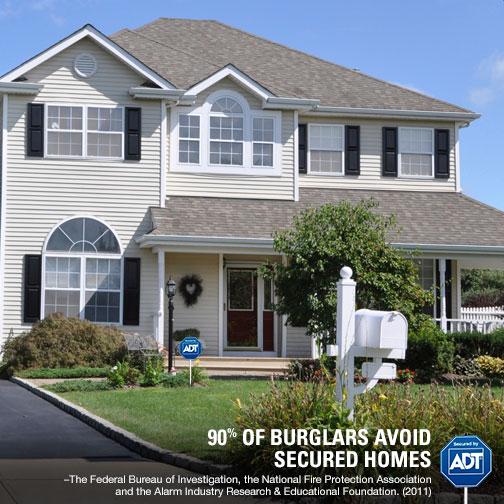 ADT's tweet photo. Burglars don't bother with the blue. Wondering what we mean by that? #CrimePrevention http://t.co/RFNf7YFvvu