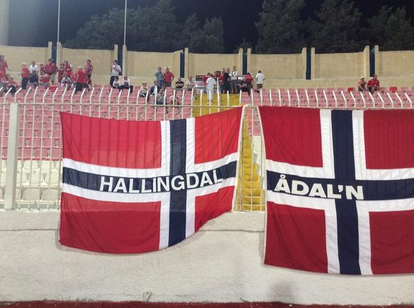nff_info's tweet image. En halvtime til avspark mellom Malta og Norge. Norske supportere begynner å finne plassene sine på tribunen! #malnor