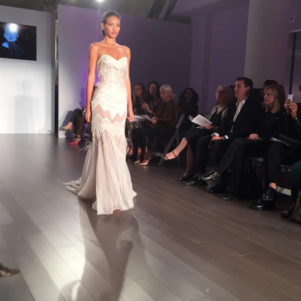 theknot's tweet photo. Obsessing over this @HayleyPaige_JLM gown. 😍 #bridalmarket http://t.co/u9EK2YLyJz