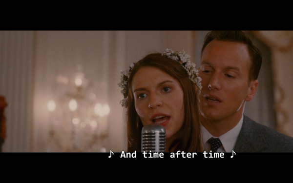 ((watching a pretty random movie on #netflix. got a treat. Claire Danes and Patrick Wilson SINGING. #myliferightnow))