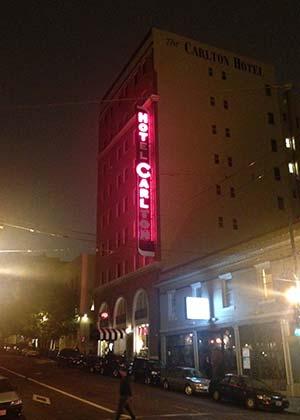 The hotel across the way from us really needs to fix their sign