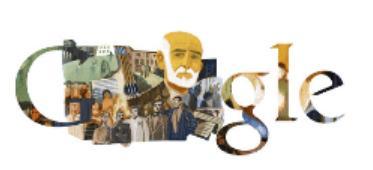 Maquíssim el doodle de google dedicat avui a Francisco Giner de los Ríos :-)